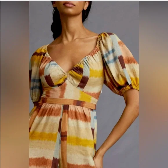 NWT Anthropologie Ranna Gill Tie Back Jumpsuit Size Large - Picture 3 of 16